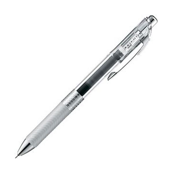 【商品名】 （まとめ）ぺんてる ゲルインクボールペン ノック式エナージェル インフリー 0.4mm ブラック（軸色：クリア）BLN74TL-A 1セット（10本）【×10セット】 【ジャンル・特徴】 