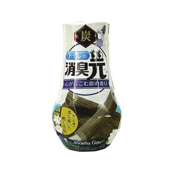 【商品名】 （まとめ）小林製薬 トイレの消臭元心がなごむ炭の香り 400ml 1セット（3個）【×10セット】 【ジャンル・特徴】 極太「ろ紙」が、ニオイのもとをぐんぐん消臭。 [ トイレノシヨウシユ