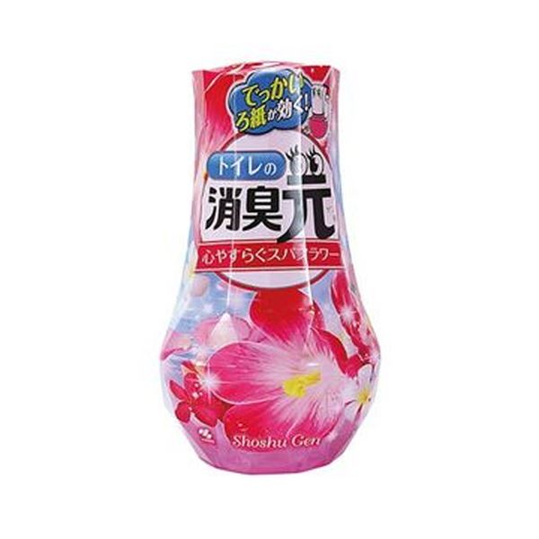【商品名】 （まとめ）小林製薬 トイレの消臭元心やすらぐスパフラワー 400ml 1セット（5個）【×10セット】 【ジャンル・特徴】 極太「ろ紙」が、ニオイのもとをぐんぐん消臭。 [ トイレノシヨウ