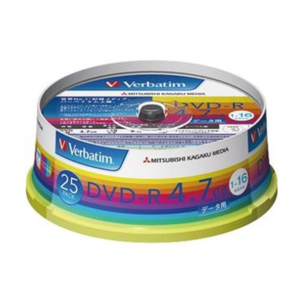 【商品名】 （まとめ）バーベイタム データ用DVD-R4.7GB 1-16倍速 ホワイトワイドプリンタブル スピンドルケース DHR47JP25V1 1パック（25枚）【×10セット】 【ジャンル・特
