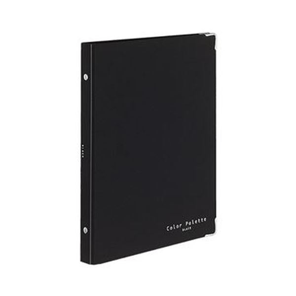 【商品名】 （まとめ）コクヨ バインダーノート（カラーパレット）ミドルタイプ B5タテ 布貼り 26穴 ブラック ル-311-1 1冊【×10セット】 【ジャンル・特徴】 光沢感があってベーシックな表