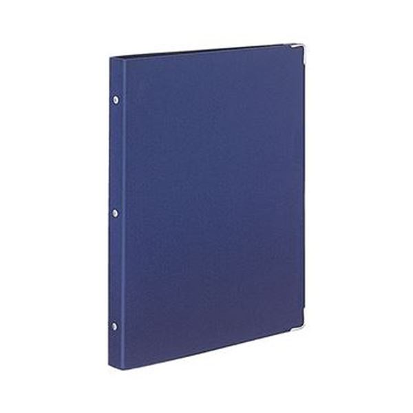 【商品名】 （まとめ）コクヨ バインダーノート（カラーパレット）ミドルタイプ A4タテ 30穴 ネイビー ル-155-2 1セット（2冊）【×5セット】 【ジャンル・特徴】 光沢感があってベーシックな