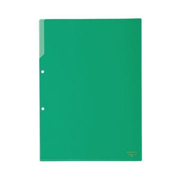 【商品名】 （まとめ）コクヨ クリヤーホルダー（2穴あき・カラー）A4 緑 フ-750G 1セット（50枚）【×3セット】 【ジャンル・特徴】 2穴のチューブファイルにとじて保管ができる。 [ フ-7
