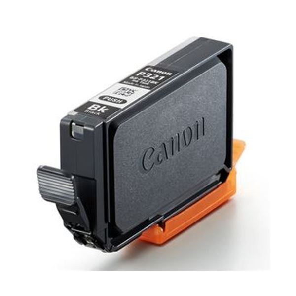 【商品名】 （まとめ）キヤノン インクタンクBJI-P321BK（1P）顔料 ブラック 14.5ml 9044B002 1個【×3セット】 【ジャンル・特徴】 キヤノン純正インクジェットカートリッジ 
