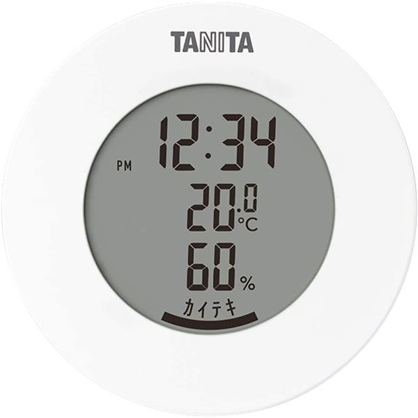 タニタ デジタル 温湿度計 ホワイト TT-585〔代引不可〕