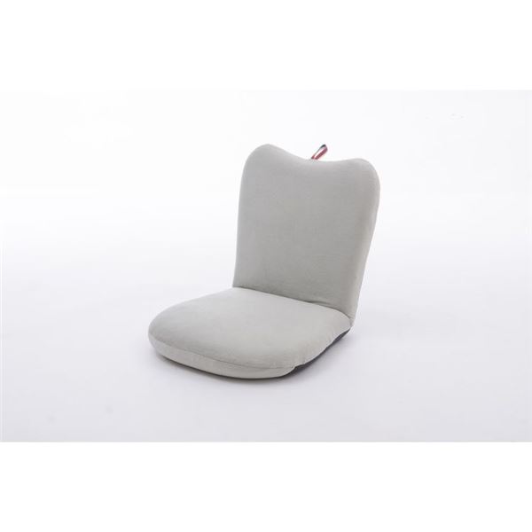 【商品名】 アップル 座椅子/パーソナルチェア 【1人掛け グレー】 幅41cm リクライニング スチールパイプ 日本製 〔リビング〕 【ジャンル・特徴】 アップル 座椅子 パーソナルチェア フロアチ