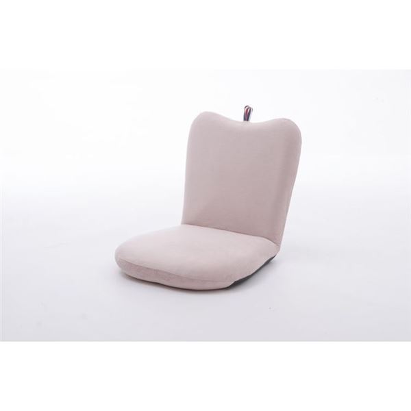 アップル 座椅子/パーソナルチェア 〔1人掛け ピンク〕 幅41cm リクライニング スチールパイプ 日本製 〔リビング〕〔代引不可〕
