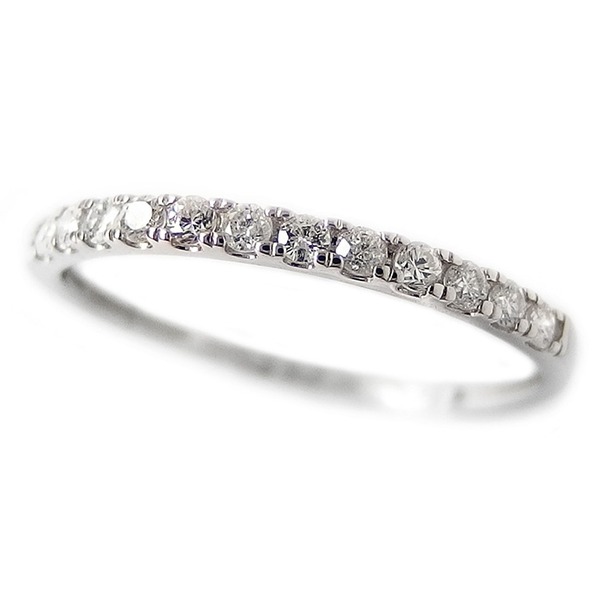 【商品名】 ダイヤモンド リング ハーフエタニティ 0.15ct 21号 プラチナ Pt950 0.15カラット シンプル 細身 エタニティリング 指輪 【ジャンル・特徴】 ダイヤリング プラチナ 指