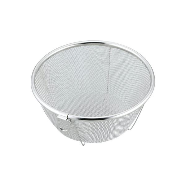 【商品名】 ステンレス ミニざる/調理器具 【15cm 3個セット】 リング付き 吊り下げ収納可 足付き 丈夫 SUIグート 〔キッチン〕 【ジャンル・特徴】 ステンレス ミニざる 足付 脚付き お手