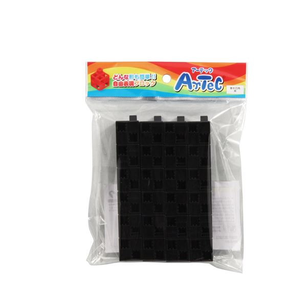 【商品名】 （まとめ）Artecブロック 基本四角 24P 黒【×10セット】
