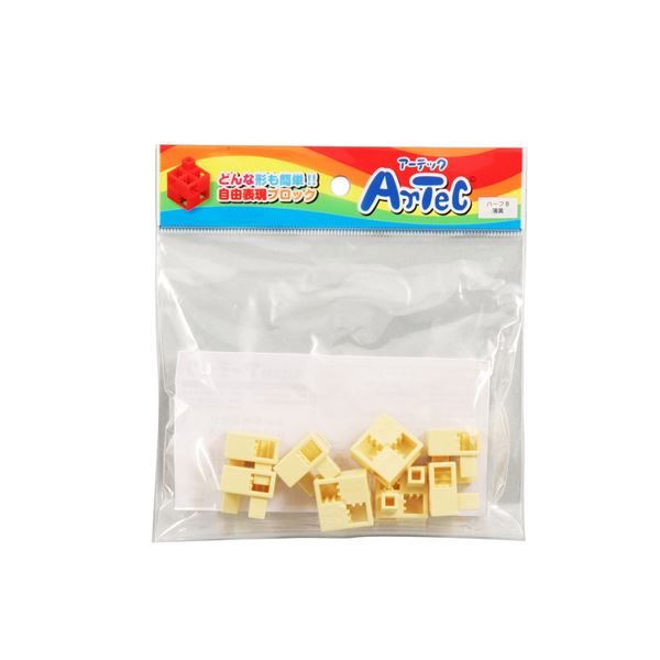【商品名】 （まとめ）Artecブロック ハーフB 8P 薄黄【×20セット】