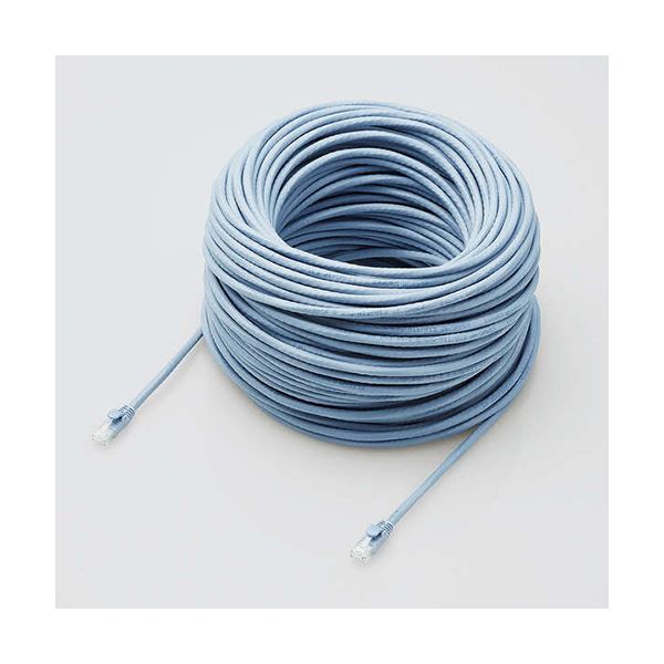【商品名】 エレコム LANケーブル/CAT6A対応/EU Ro HS指令準拠/ツメ折れ防止カバー/簡易パッケージ仕様/70m/単線/ブルー LD-GPAT/BU70/RS 【ジャンル・特徴】 環境に