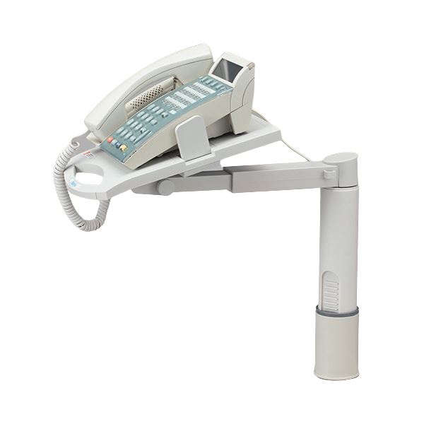 【商品名】 アスカ テレホンスタンド ブリッジ引寄せ・高さ調整タイプ TS7053 1台 【組立品】 【ジャンル・特徴】 引寄せ・高さ調節が可能なテレフォンアーム [ TS7053 ]