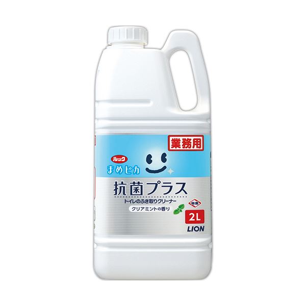 【商品名】 （まとめ）ライオン ルック まめピカ 抗菌プラストイレのふき取りクリーナー つめかえ用 2L TSHKG2 1個 【×3セット】 【ジャンル・特徴】 ひと拭きでニオイ菌まで抑える除菌+抗菌