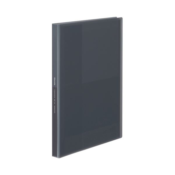 【商品名】 （まとめ）コクヨ クリヤーブック（Glassele） 固定式 A4タテ 40ポケット ブラック ラ-GL40D 1冊 【×10セット】 【ジャンル・特徴】 【固定式】傷が目立ちにくいシボ加
