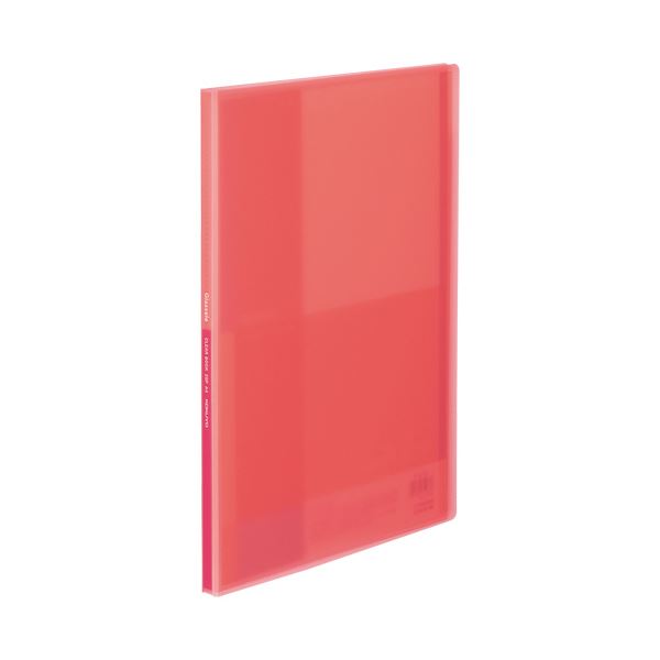 【商品名】 （まとめ）コクヨ クリヤーブック（Glassele） 固定式 A4タテ 20ポケット コーラルピンク ラ-GL20P 1冊 【×20セット】 【ジャンル・特徴】 【固定式】傷が目立ちにくい