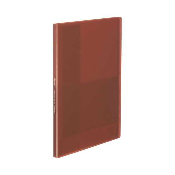 【商品名】 （まとめ）コクヨ クリヤーブック（Glassele） 固定式 A4タテ 20ポケット ブラウン ラ-GL20S 1冊 【×20セット】 【ジャンル・特徴】 【固定式】傷が目立ちにくいシボ加