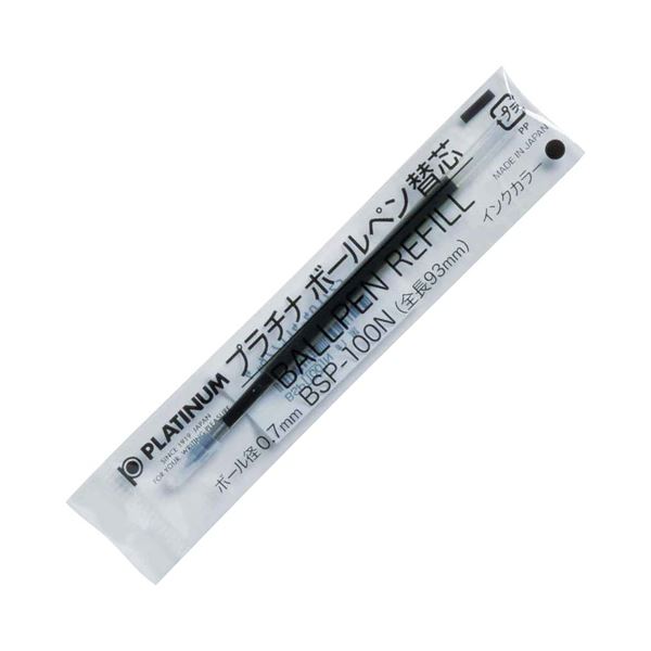 【商品名】 （まとめ）プラチナ ボールペン 替芯 0.7mm 黒 BSP-100N#1 1本 【×30セット】 【ジャンル・特徴】 プラチナ油性ボールペン替芯 デスクペン用 黒インク [ BSP-10