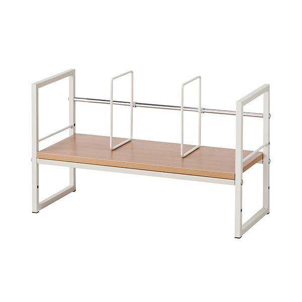 【商品名】 （まとめ）YAMAZEN デスク上ファイルラック 幅590mm ウッドナチュラル DUF-6025WNIV 1台 組立品 【×3セット】 【ジャンル・特徴】 机上空間を有効利用。 [ DU