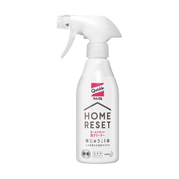 【商品名】 （まとめ）花王 クイックル ホームリセット 泡クリーナー 本体 300ml 1本 【×10セット】 【ジャンル・特徴】 汚れも菌もふくだけでパッとキレイ！ [ 378163 ]