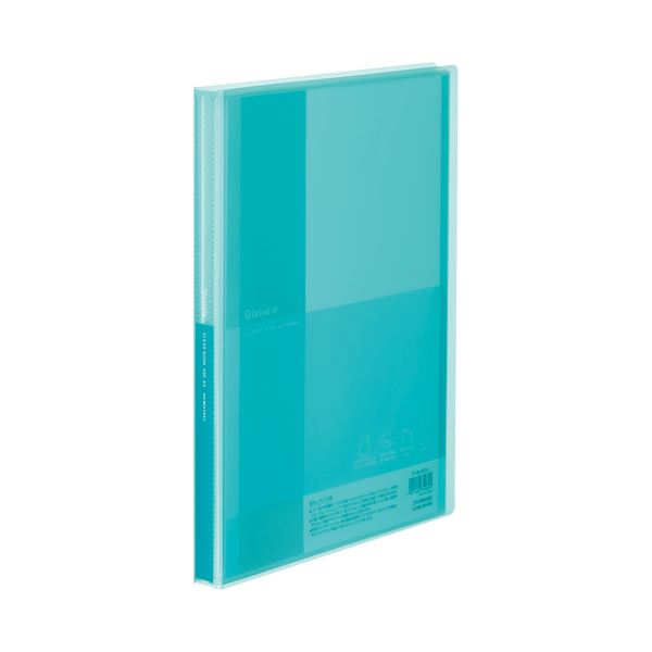【商品名】 （まとめ）コクヨ クリヤーブック（Glassele） 固定式 A4タテ 40ポケット ライトブルー ラ-GL40LB 1冊 【×30セット】 【ジャンル・特徴】 【固定式】傷が目立ちにくい