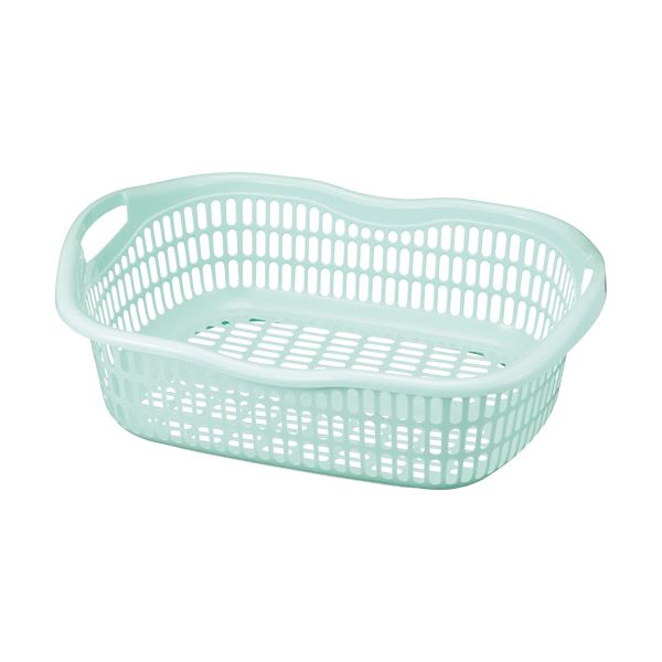 【商品名】 （まとめ）アサヒ化成 サンテール 脱衣かご #50 ミントブルー K-0250 1個 【×30セット】 【ジャンル・特徴】 着がえやタオルの整理に便利。 [ K-0250(M) ]