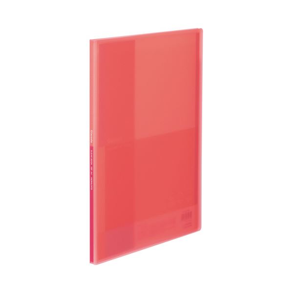 【商品名】 （まとめ）コクヨ クリヤーブック（Glassele） 固定式 A4タテ 10ポケット コーラルピンク ラ-GL10P 1冊 【×50セット】 【ジャンル・特徴】 【固定式】傷が目立ちにくい