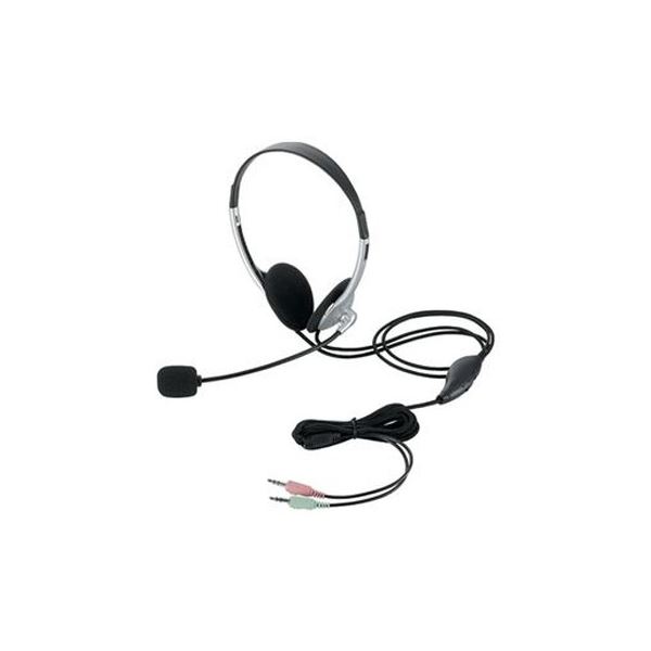【商品名】 （まとめ）エレコム ヘッドセット両耳オーバーヘッド HS-HP22SV【×3セット】
