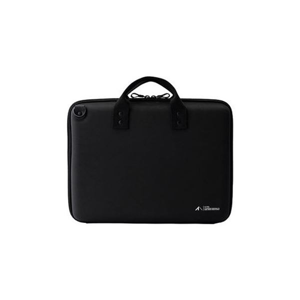 【商品名】 （まとめ）LIHITLAB ハードシエルバッグ（L） A-7755-24ブラック【×3セット】