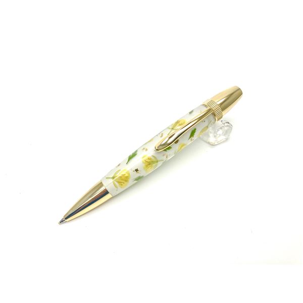 【商品名】 花柄 ボールペン/文房具 【菜の花 黄色】 パーカータイプ 芯：0.7mm 日本製 文具 オフィス用品 『Frower Pen』 【ジャンル・特徴】 ボールポイントペン ステーショナリー 