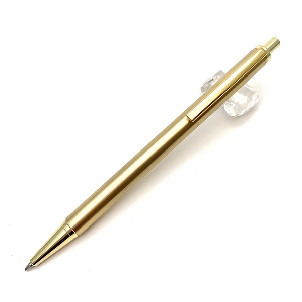 金属 ボールペン/文房具 〔真鍮 ゴールドカラー〕 日本製 0.7mm 文具 オフィス用品 ステーショナリー『Metal Pen』〔代引不可〕