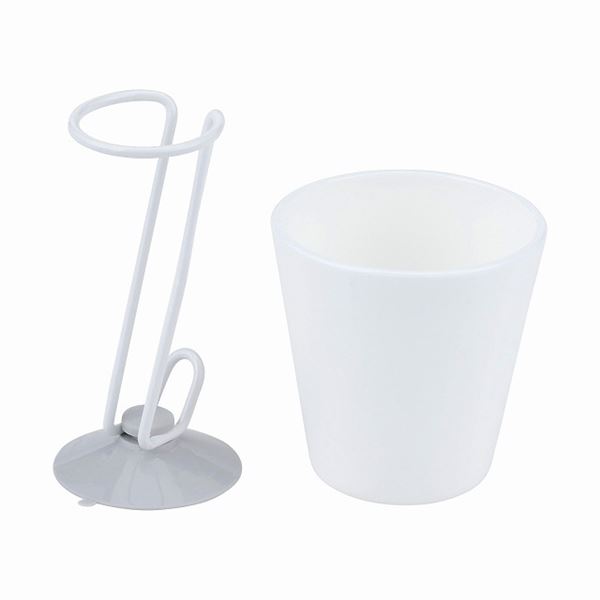 【商品名】 （まとめ）レック Wコートコップスタンド（吸盤） 200ml BB-309【×3個セット】 【ジャンル・特徴】 吸盤でピタッと固定！コップスタンド