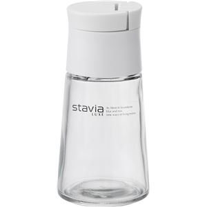 【商品名】 【50個セット】 ガラス製 塩コショウ入れ/調味料入れ 【ホワイト】 容量約80ml スタビアリュクス 〔ダイニング キッチン〕 【ジャンル・特徴】 開閉簡単なワンタッチキャップ 塩こしょ