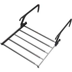 【商品名】 ランドリーラック 洗濯物干し 約幅44×奥行35×高さ3.5cm 10個セット フック付き 伸縮 バスタオル干し 洗濯用品 ランドリー用品 【ジャンル・特徴】 ランドリーラック 洗濯物干し