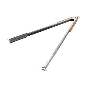 【商品名】 【60個セット】 パール金属 キャプテンスタッグ 2WAY ダッチオーブン炭バサミ 45cm UG-3256（炭バサミ） 【ジャンル・特徴】 炭バサミ＆リッドリフターの2役！
