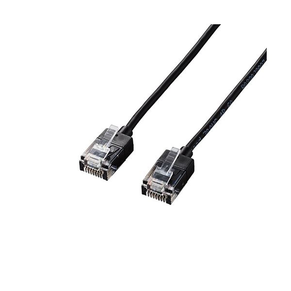 【商品名】 （まとめ） エレコム LANケーブル/CAT6A/スーパースリム/7.0m/ブラック LD-GPASS/BK7 【×2セット】 【ジャンル・特徴】 高速光通信に最適な10ギガビットイーサネ
