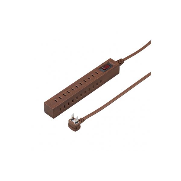 【商品名】 YAZAWA 差し込みフリータップ2面ブレーカーSW付1.5m ダークウッド DWH9B10115DW [ H9B10115DW ]