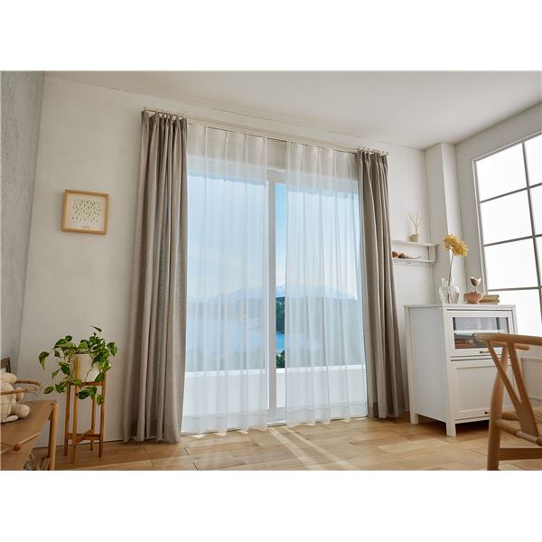 【商品名】 レースカーテン 【ユラノ 約100×198cm 1枚入 G1068】 洗える スミノエ 日本製 インテリア用品 【ジャンル・特徴】 レースカーテン カーテン ウォッシャブル 国産 ダイニン