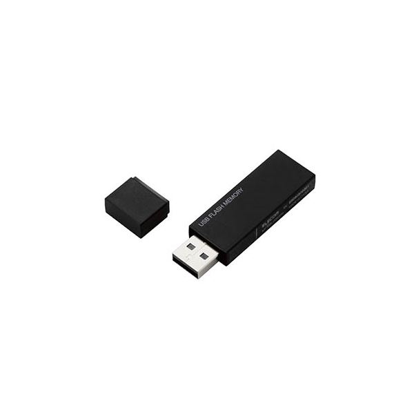 〔5個セット〕 エレコム USBメモリー/USB2.0対応/セキュリティ機能対応/64GB/ブラック MF-MSU2B64GBKX5〔代引不可〕