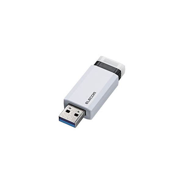 〔5個セット〕 エレコム USBメモリー/USB3.1（Gen1）対応/ノック式/オートリターン機能付/16GB/ホワイト MF-PKU3016GWHX5〔代引不可〕
