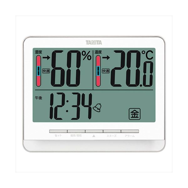 タニタ デジタル温湿度計 ホワイト K20611315〔代引不可〕