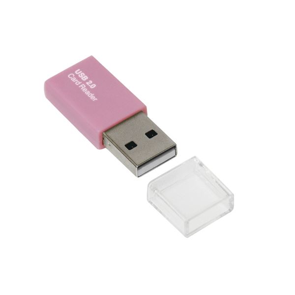 (まとめ) Digio2 USB2.0 microSD用 カードリーダーライター ピンク CRW-MSD78P 〔×2セット〕〔代引不可〕