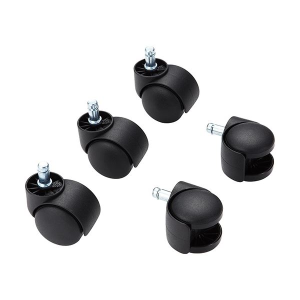 【商品名】 (まとめ) ナカバヤシ チェア用ナイロンキャスター ブラック CA-CN01BK 1セット(5個) 【×3セット】 【ジャンル・特徴】 ナカバヤシOAチェア専用ナイロンキャスター [ CA