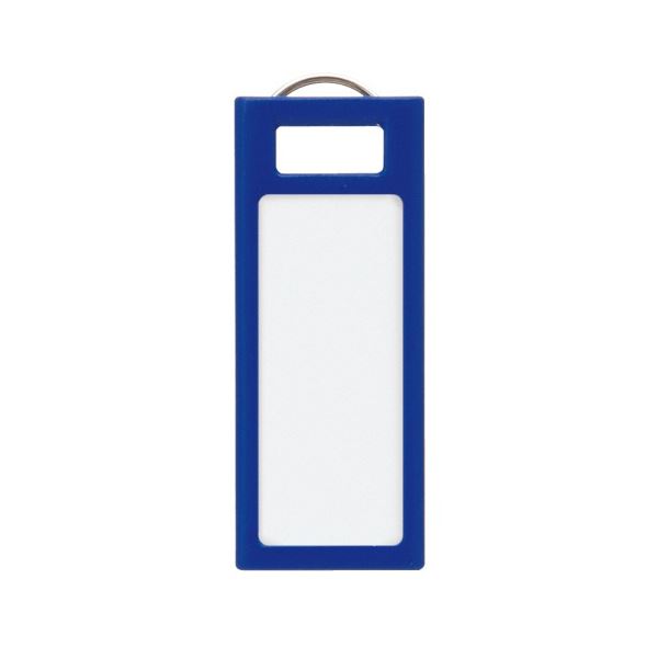 【商品名】 コクヨ キーホルダー型名札(KEYSYS) 青 ナフ-S230B 1セット(40個：4個×10パック) 【ジャンル・特徴】 キーボックス・キーハンガーのワンタッチフックに合う型 [ ナフ-