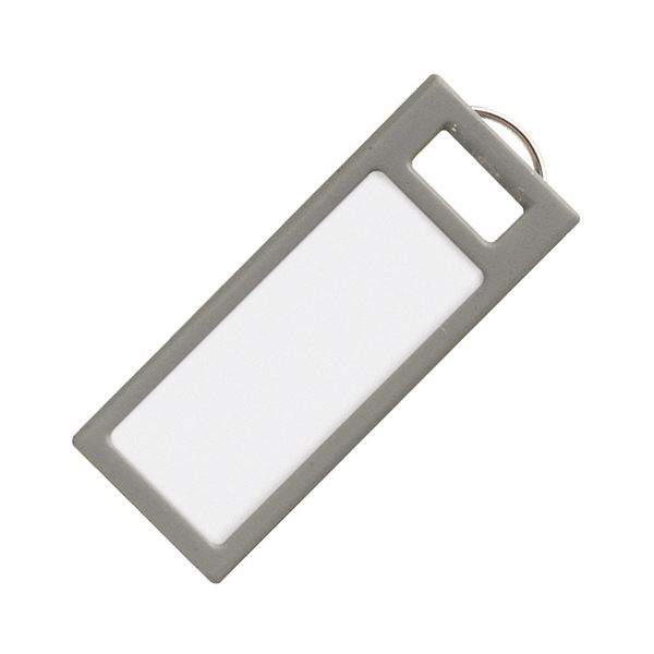 【商品名】 コクヨ キーホルダー型名札(KEYSYS) グレー ナフ-S230M 1セット(40個：4個×10パック) 【ジャンル・特徴】 キーボックス・キーハンガーのワンタッチフックに合う型 [ ナ