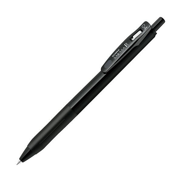 【商品名】 (まとめ) ゼブラ ゲルインクボールペン サラサR 0.4mm 黒 (軸色：黒) JJS29-R1-BK1 1セット(10本) 【×5セット】 【ジャンル・特徴】 濃く書けるサラサ。きれい