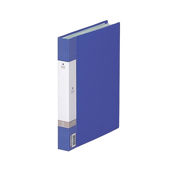 【商品名】 リヒトラブ リクエスト クリヤーブック B5タテ 40ポケット 背幅32mm 青 G3208-8 1セット(10冊) 【ジャンル・特徴】 【固定式】鮮やかなカラーリング [ G3208-8