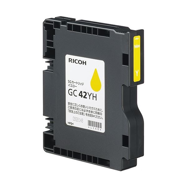 【商品名】 リコー SGカートリッジ GC42YH イエロー Lサイズ 515929 1個 【ジャンル・特徴】 メーカー純正インクカートリッジ [ 515929 ]