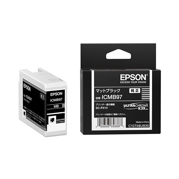 【商品名】 (まとめ) 【純正品】 EPSON(エプソン) ICMB97 インクカートリッジ マットブラック 【×3セット】