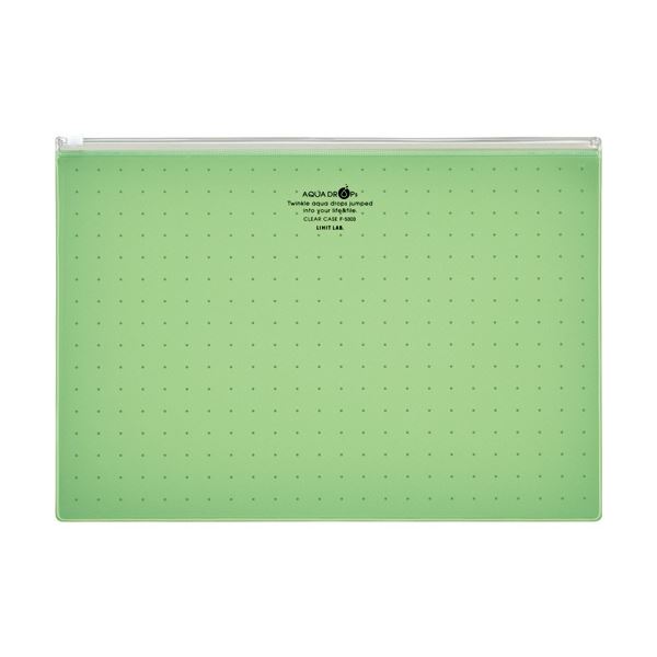 【商品名】 (まとめ) リヒトラブ AQUA DROPs クリヤーケース A4ヨコ 黄緑 F-5303-6 1枚 【×50セット】 【ジャンル・特徴】 中身が見える半透明のクリアケース。 [ F-53